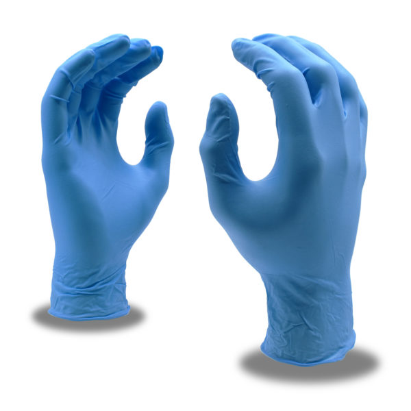 X-large- 4 Mil Blue Nitrile Gloves Powder Free